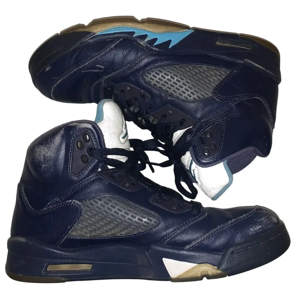 Air Jordan 5 Retro Pre-Grape Basketball Sneakers Shoes Size 9 Hornets Alternate